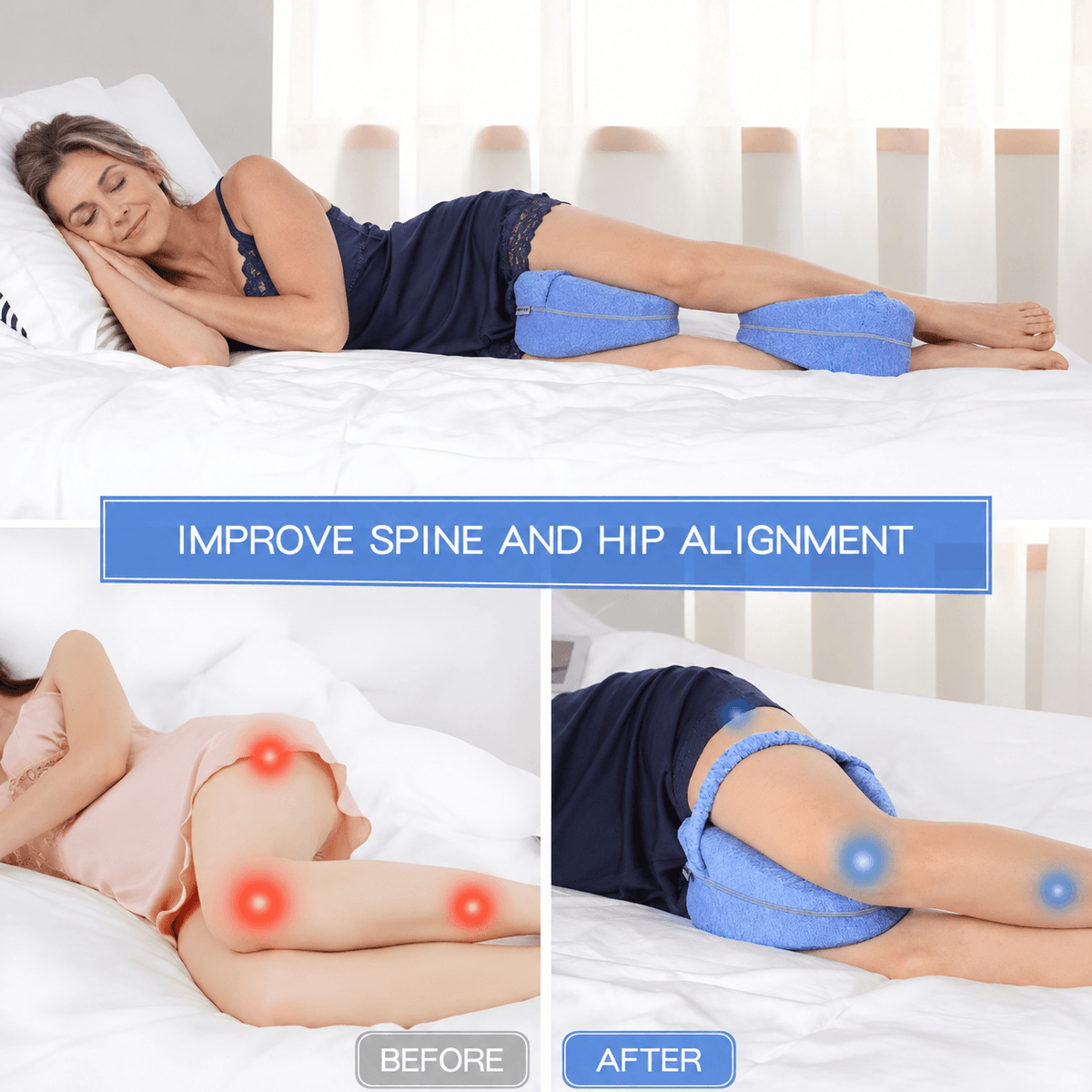 VelluneSleep™ ComfortAlign Leg Pillow